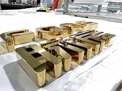 Metal letter