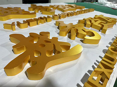 Metal letter